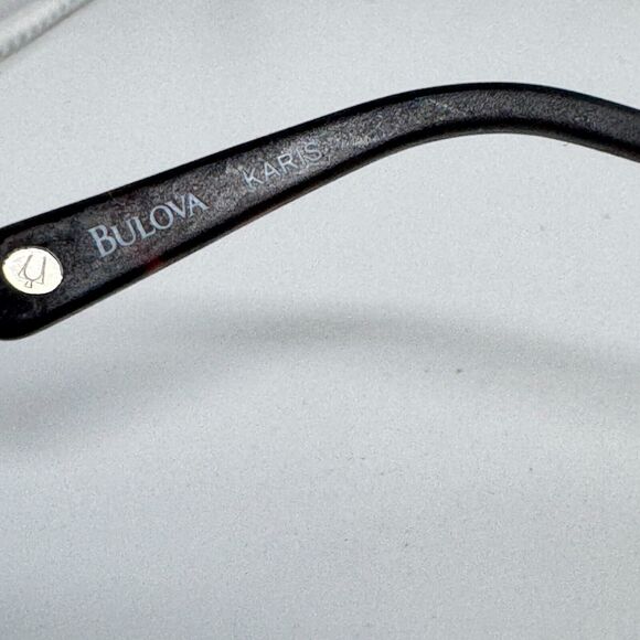 Bulova Karis Eyeglasses Rectangular Brown Rectangle Half Rim 52-18-135 H4184 - Picture 5 of 8